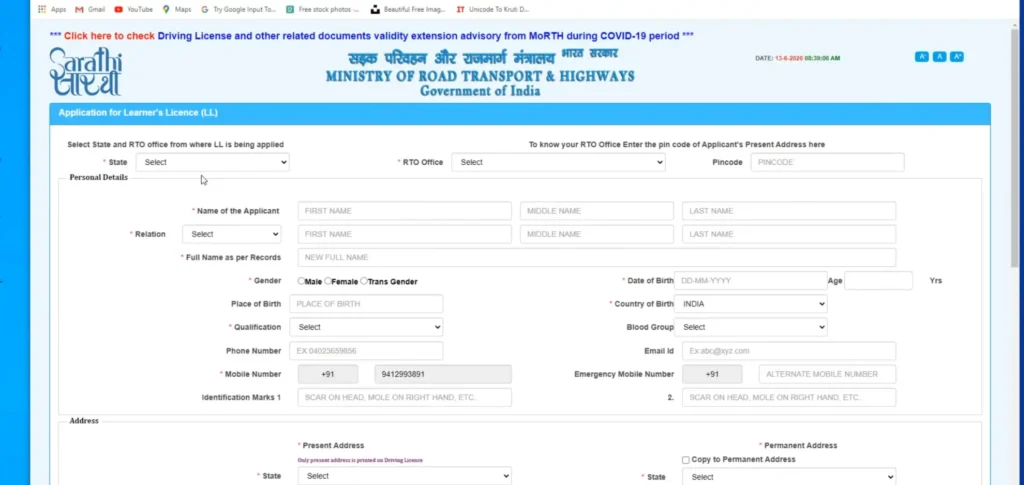 DRIVING LICENCE ONLINE6