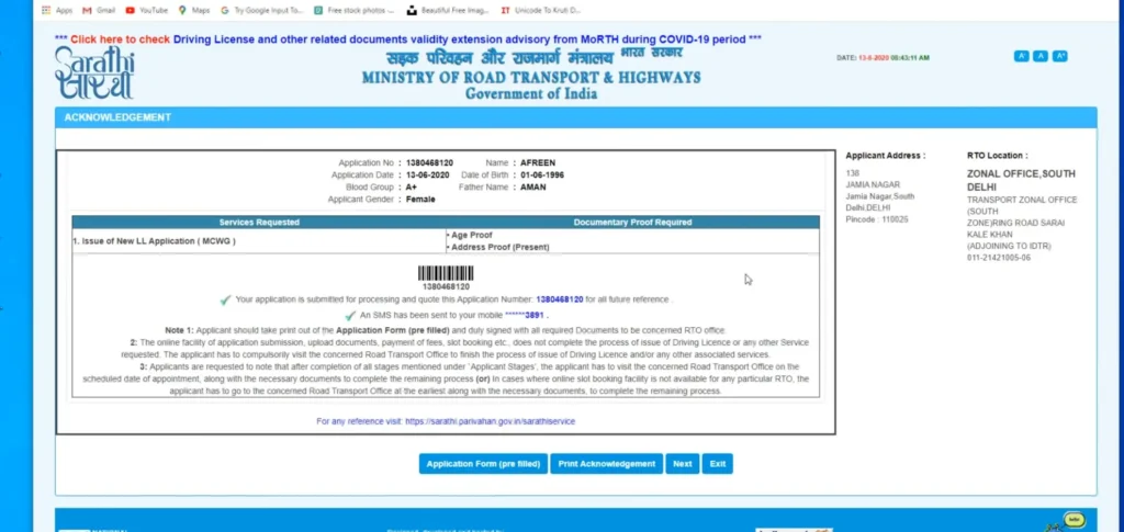 DRIVING LICENCE ONLINE9