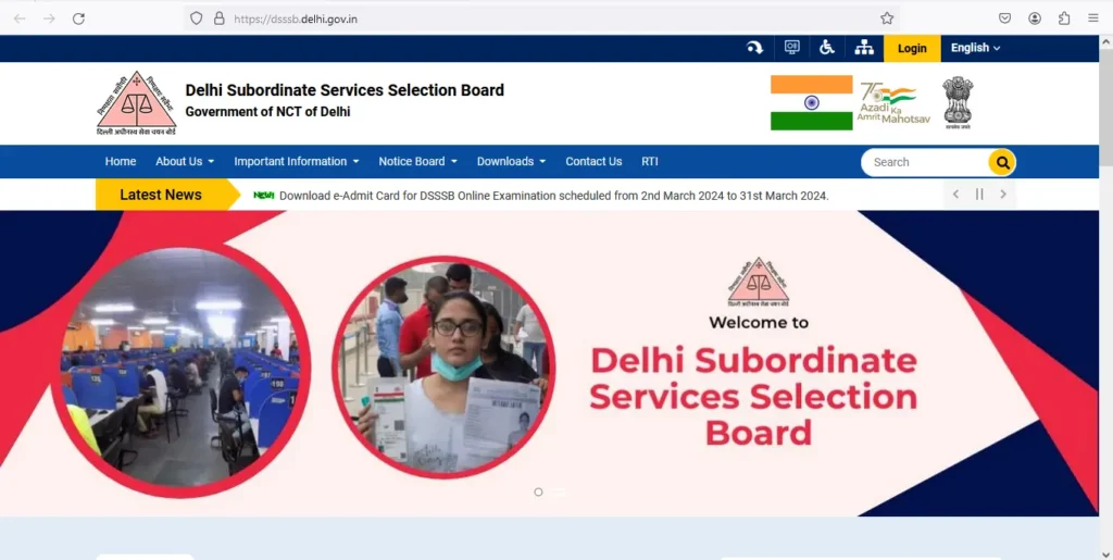 DSSSB BHARTI 2024