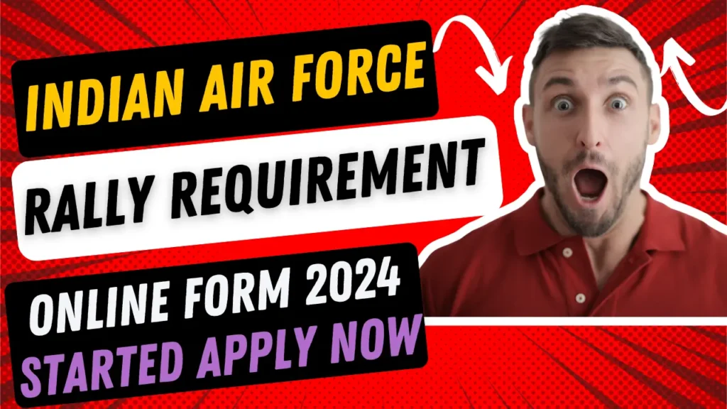 Air Force Medical Assistant Rally Bharti 2024 | Indian Air Force Rally Vacancy 24