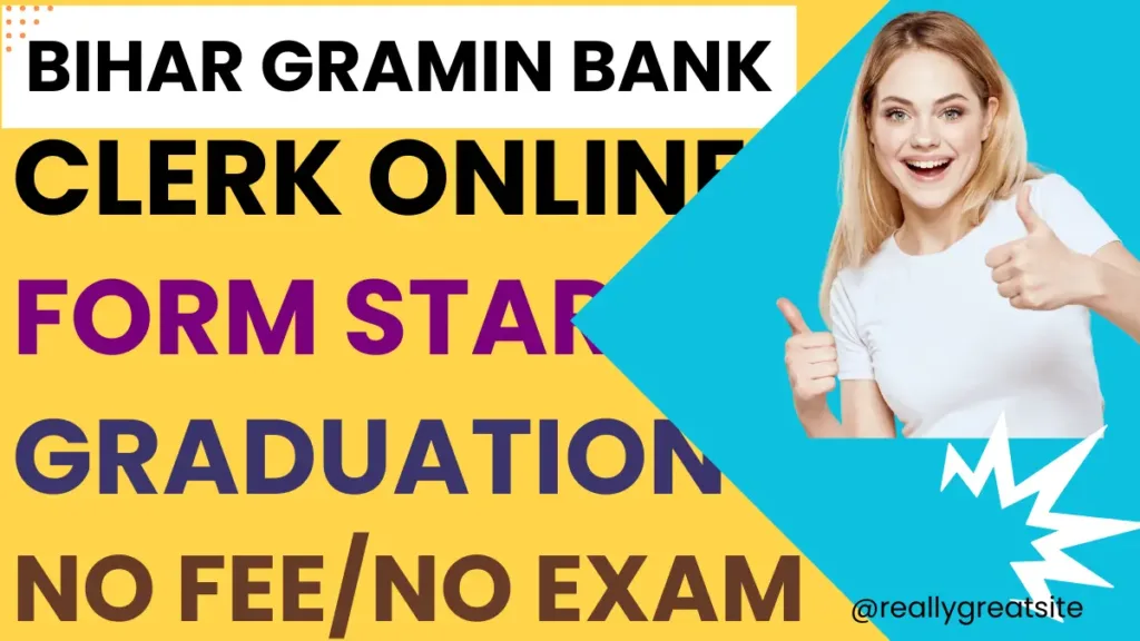 Bihar Gramin Bank Clerk Vacancy 24 | Gramin Bank Clerk New Form Online 24