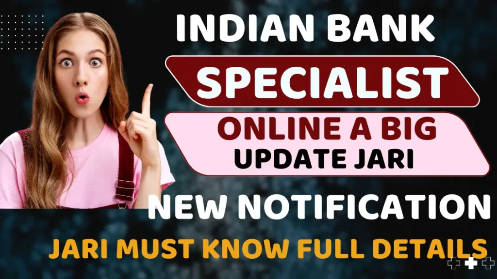 indian bank specialist online form 2024
