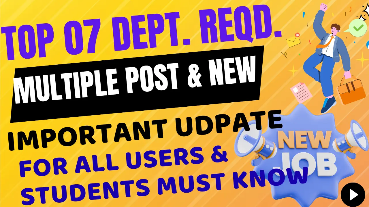 07 New Updated Job of Today | 01 Aug 07 New Job Vacancy No Fee No Exam ...