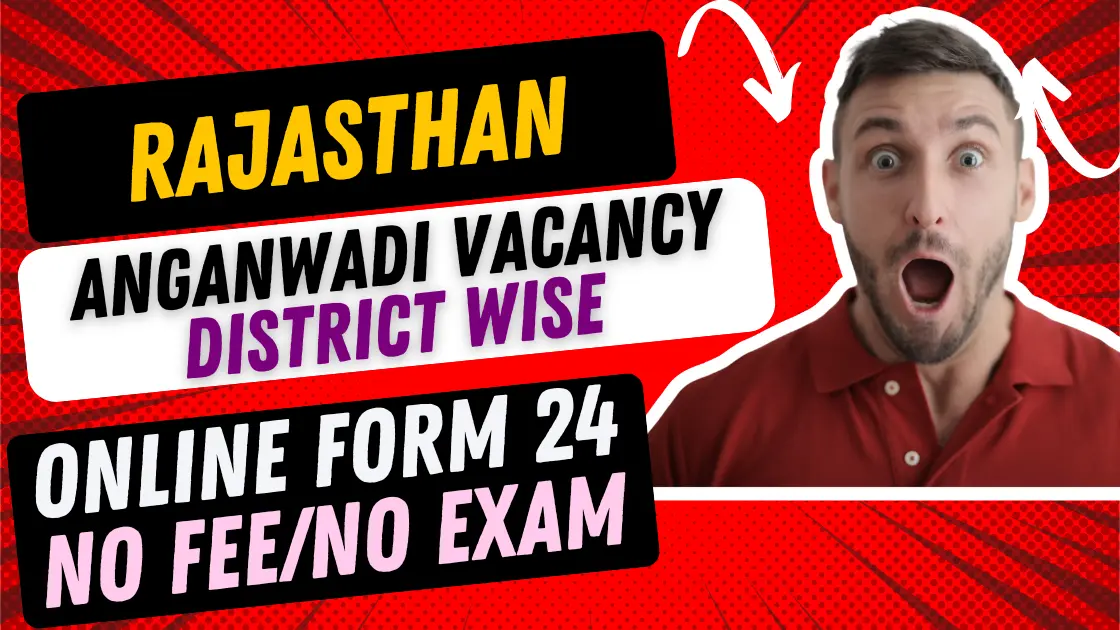 Rajasthan Anganwadi Vacancy District Wise 24