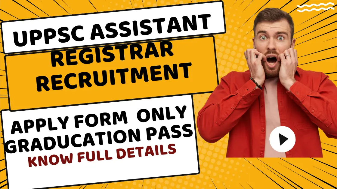 UPPSC Assistance Registrar Online Form Apply 2024 |UPPSC Registrar Vacancy 24 Yellow Modern Shocking Moments YouTube Thumbnail (2)